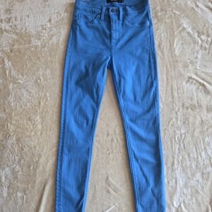 Hudson Barbara Super Skinny Jeans Teal Spring Summer Blue Sz 25